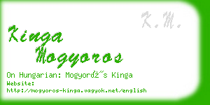 kinga mogyoros business card